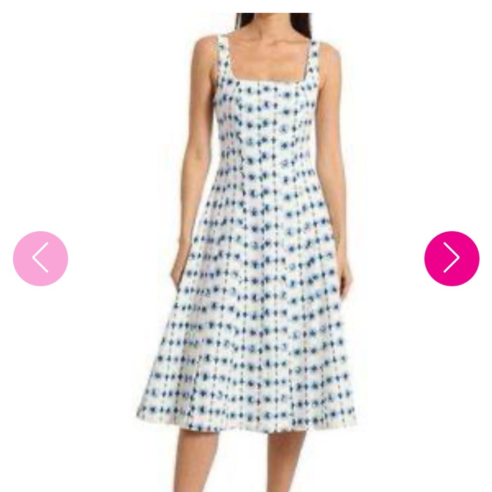 Avec Les Filles Blue and White Dress